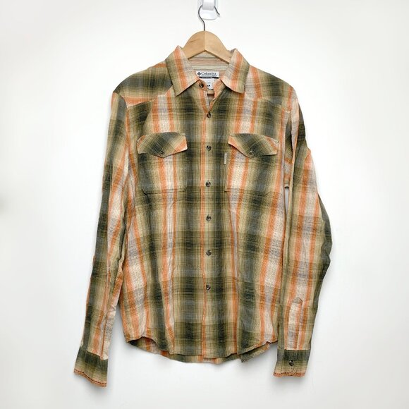 Columbia Lightweight Cotton Plaid Shirt - Picture 1 of 15